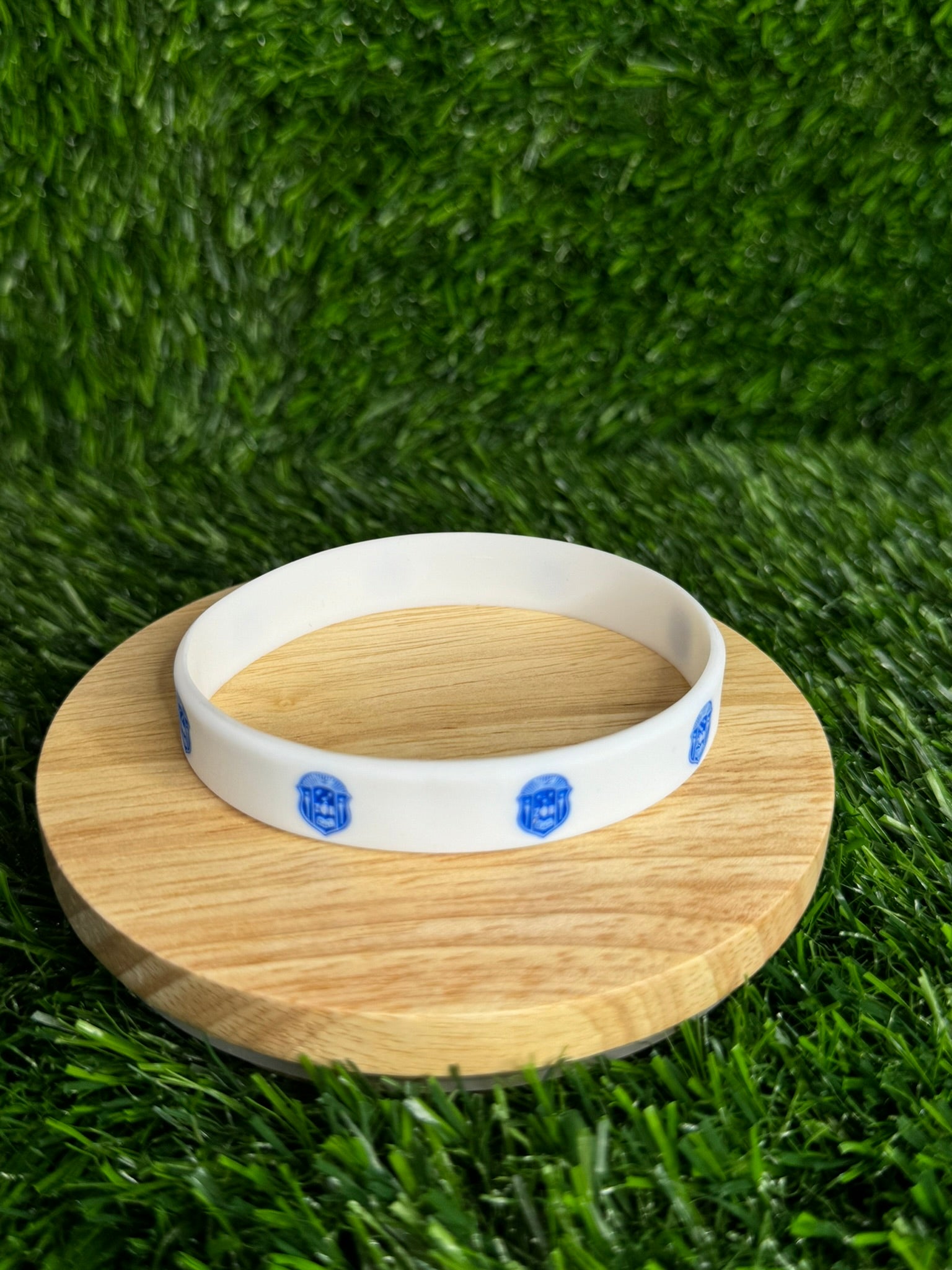 ZPB White & Blue Emblem Silicone Bracelet