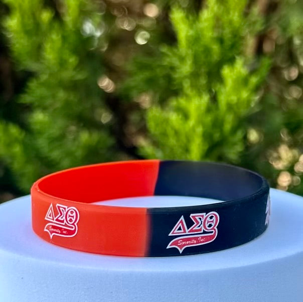 DST Red & Black Silicone Bracelet