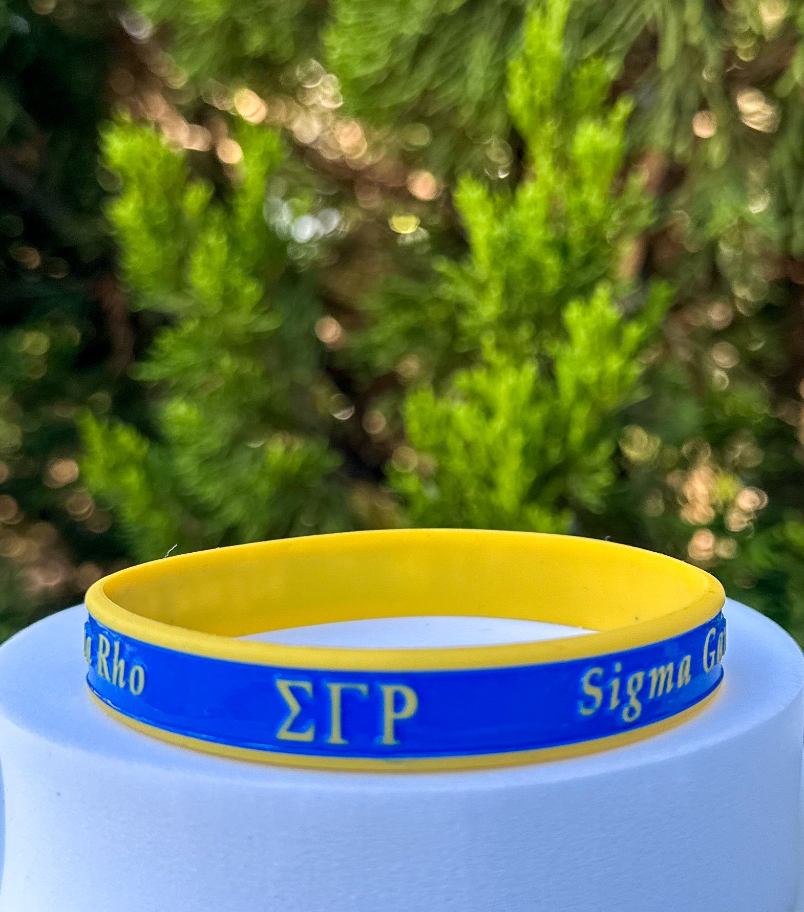 SGRHO Blue Silicone Bracelet