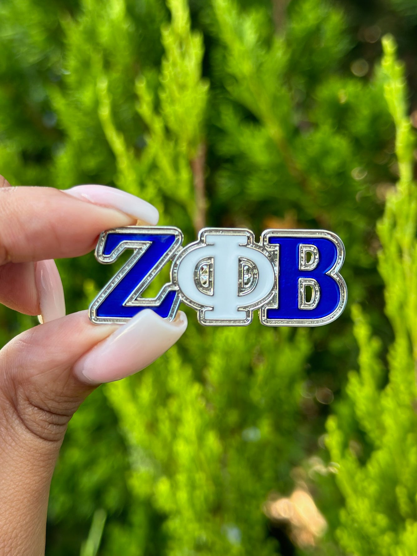 ZPB Blue & White Lapel Pin