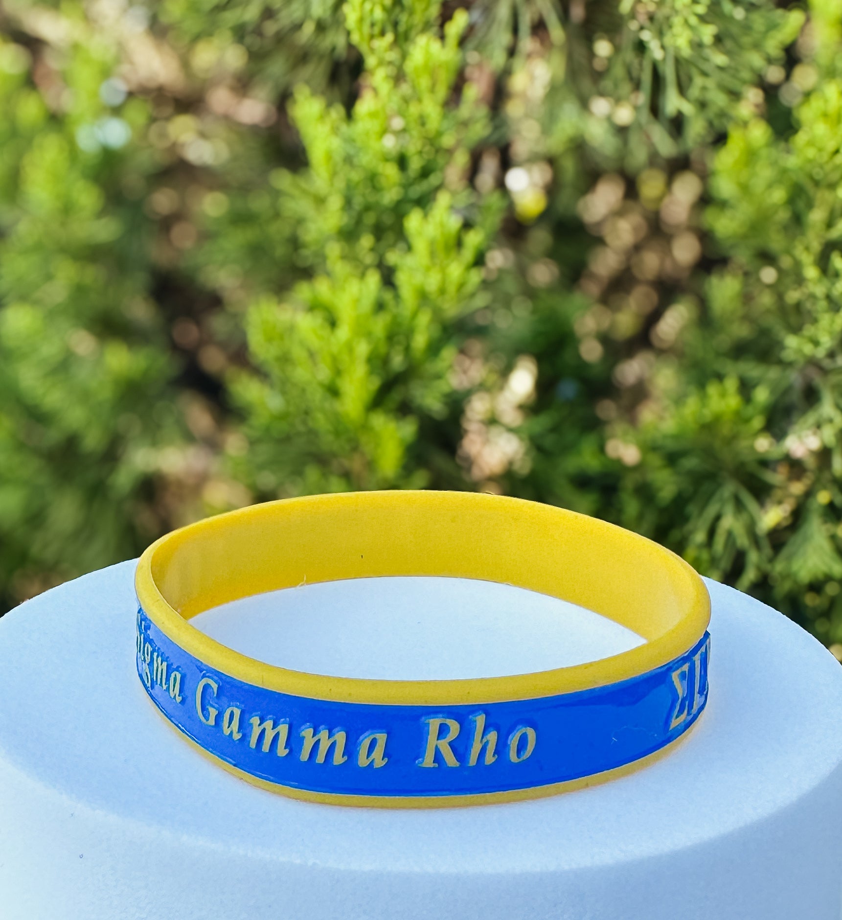 SGRHO Blue Silicone Bracelet