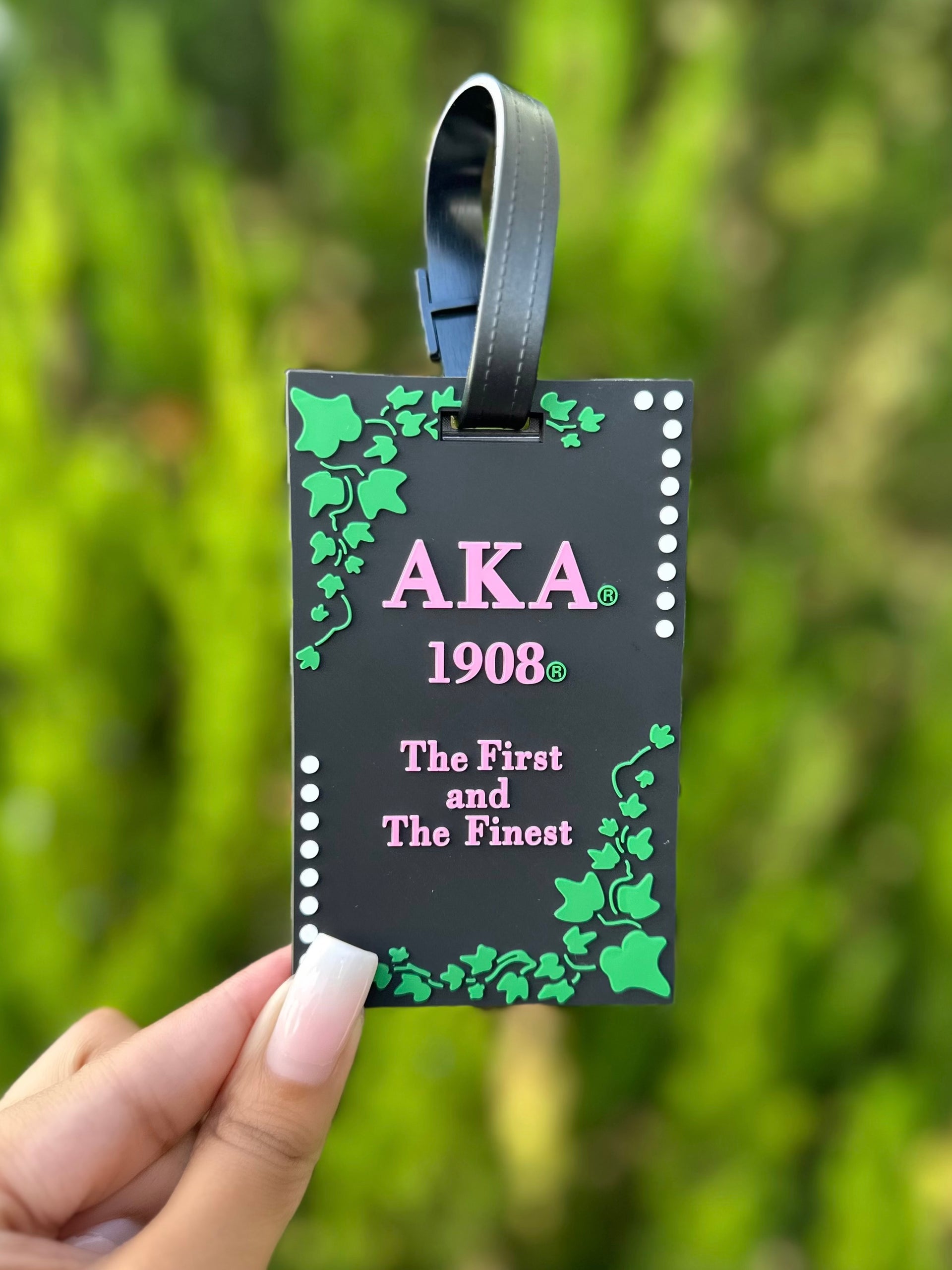 AKA Black First and Finest Luggage Tag