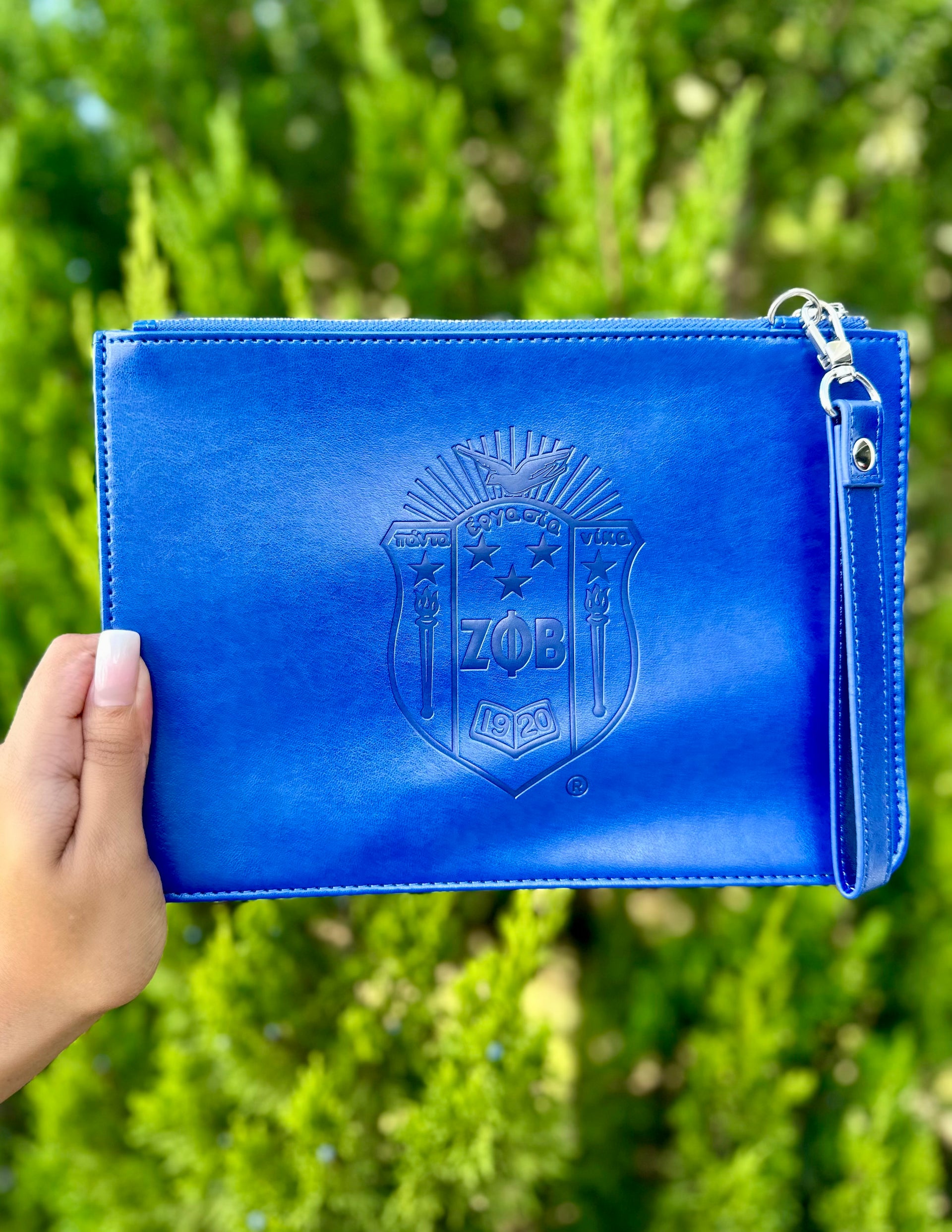 ZPB Blue Clutch Wristlet