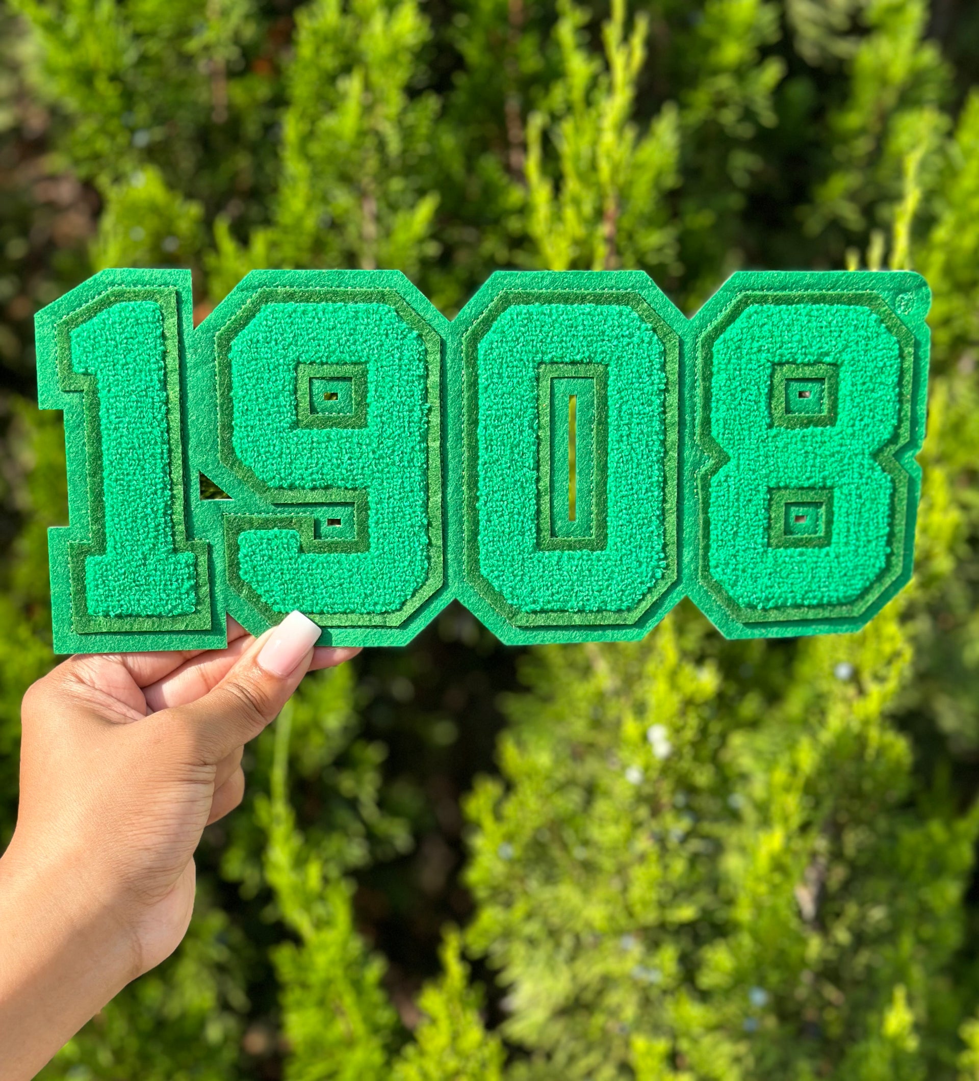 AKA Large Green 1908 Iron On Patch