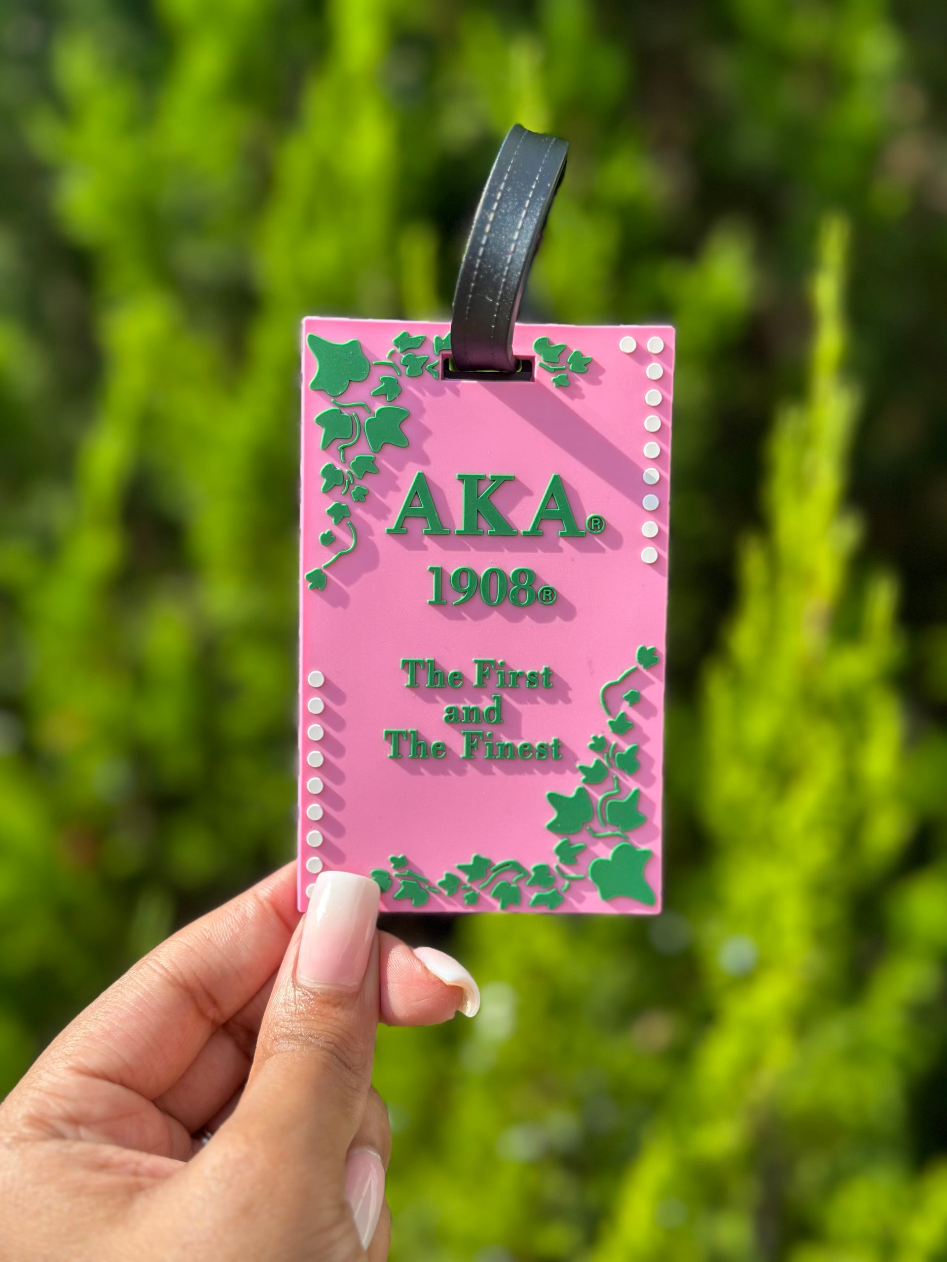 AKA Pink First and Finest Luggage Tag