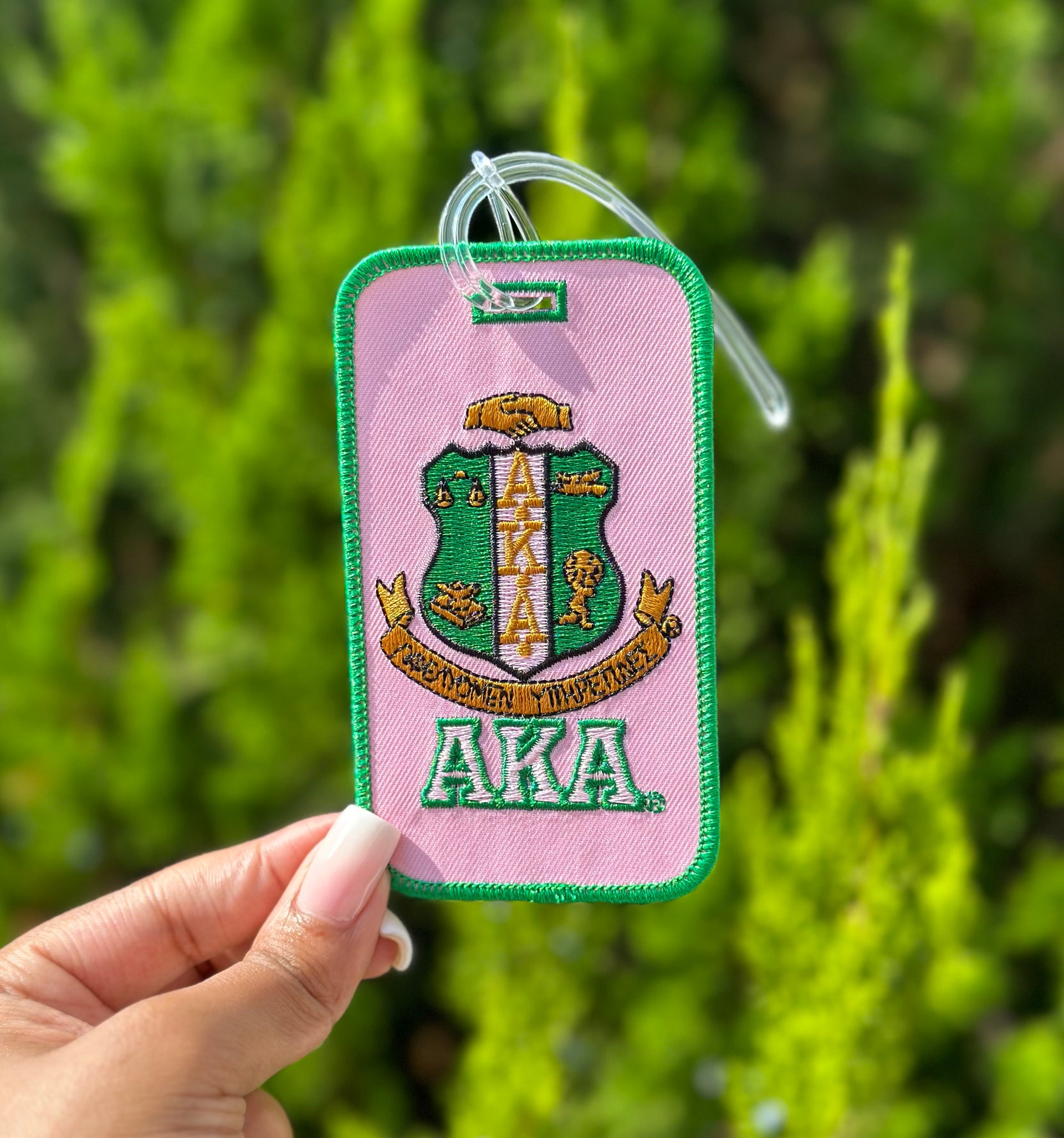 AKA Embroidered Emblem Luggage Tag